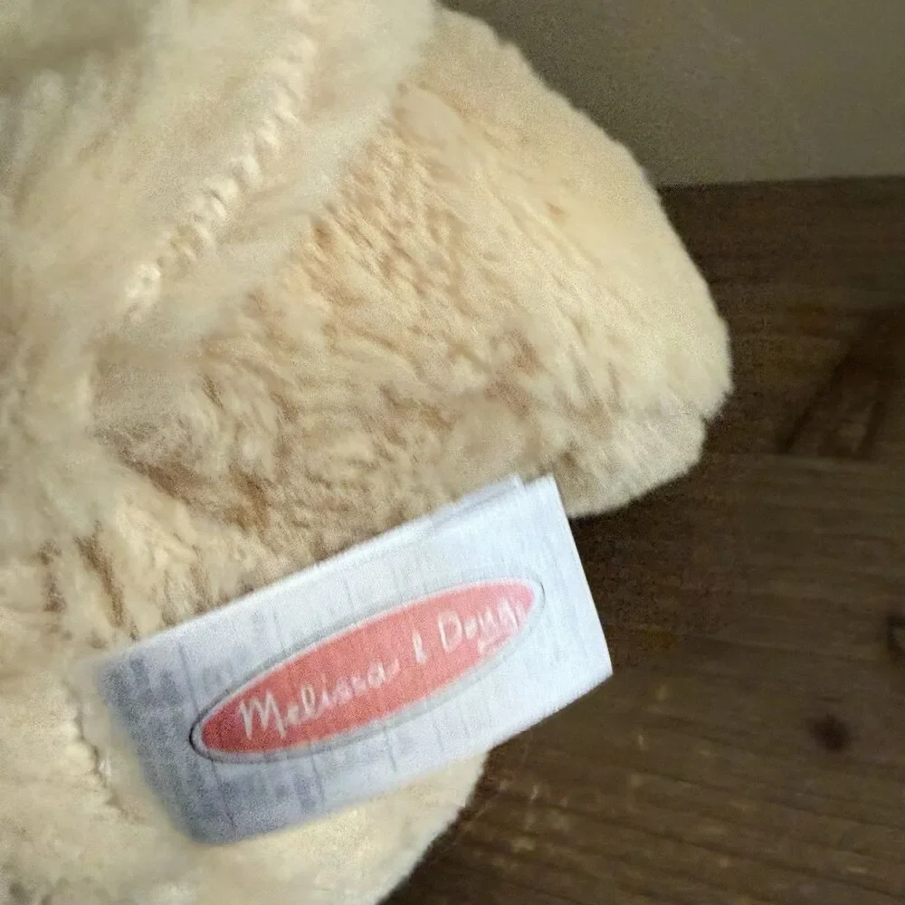 Melissa and Doug “Sunny” Yellow Lab Red Ribbon Bow Puppy Dog Stuffed Animal Toy